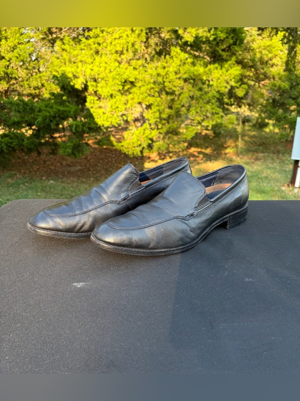 Cole Haan Grand OS C11625 Men's Black Leather Venetian Slip On Loafers Size 11 M